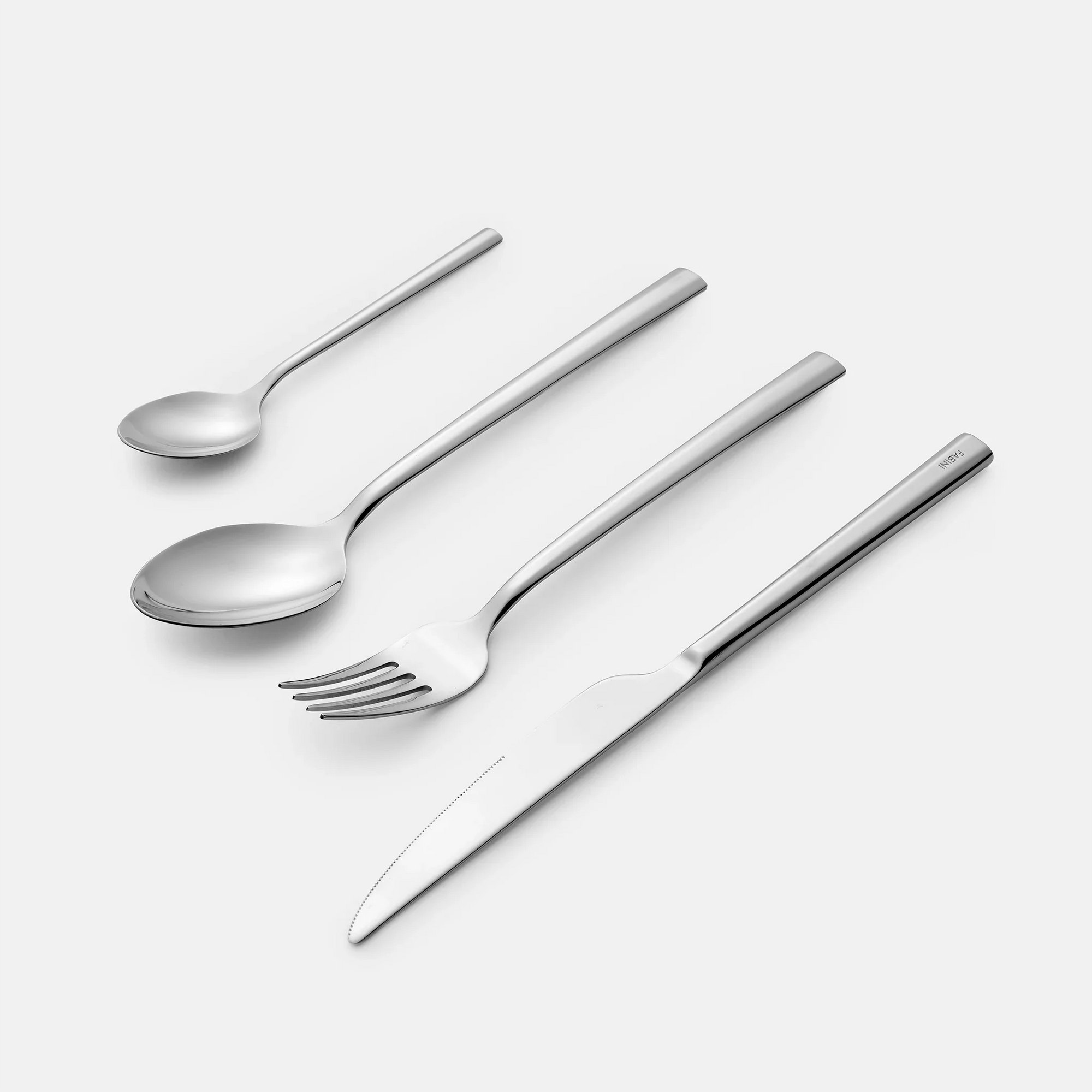 Evőeszköz készlet Mia, 24 db - Fényes felületű, polírozott rozsdamentes acél evőeszközök