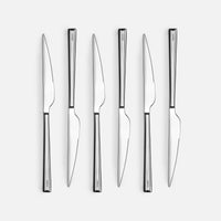 Steak kés szett Mia, 6 db - Rozsdamentes acél kések, fényes