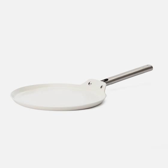 Palacsintasütő serpenyő Meda 5.0 Standard, ø 28 cm - Tapadásmentes kerámia bevonatú serpenyő fedő nélkül, krémszínű