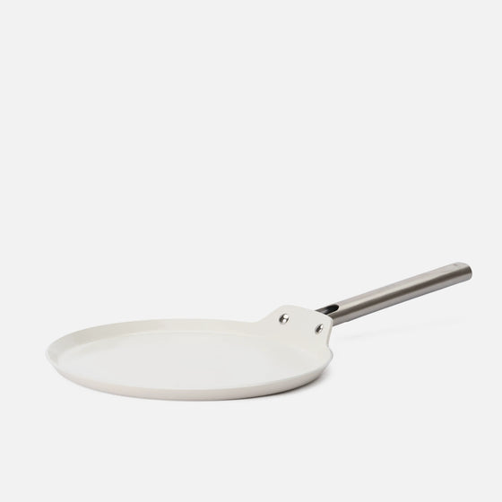 Palacsintasütő serpenyő Meda 5.0 Standard, ø 28 cm - Tapadásmentes kerámia bevonatú serpenyő fedő nélkül, krémszínű