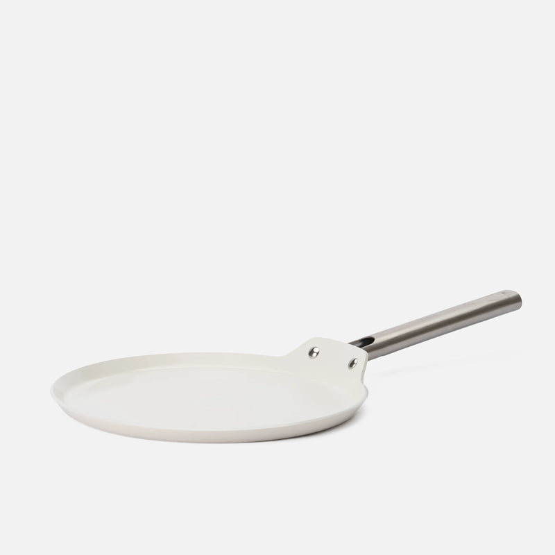 Palacsintasütő serpenyő Meda 5.0 Standard, ø 28 cm - Tapadásmentes kerámia bevonatú serpenyő fedő nélkül, krémszínű