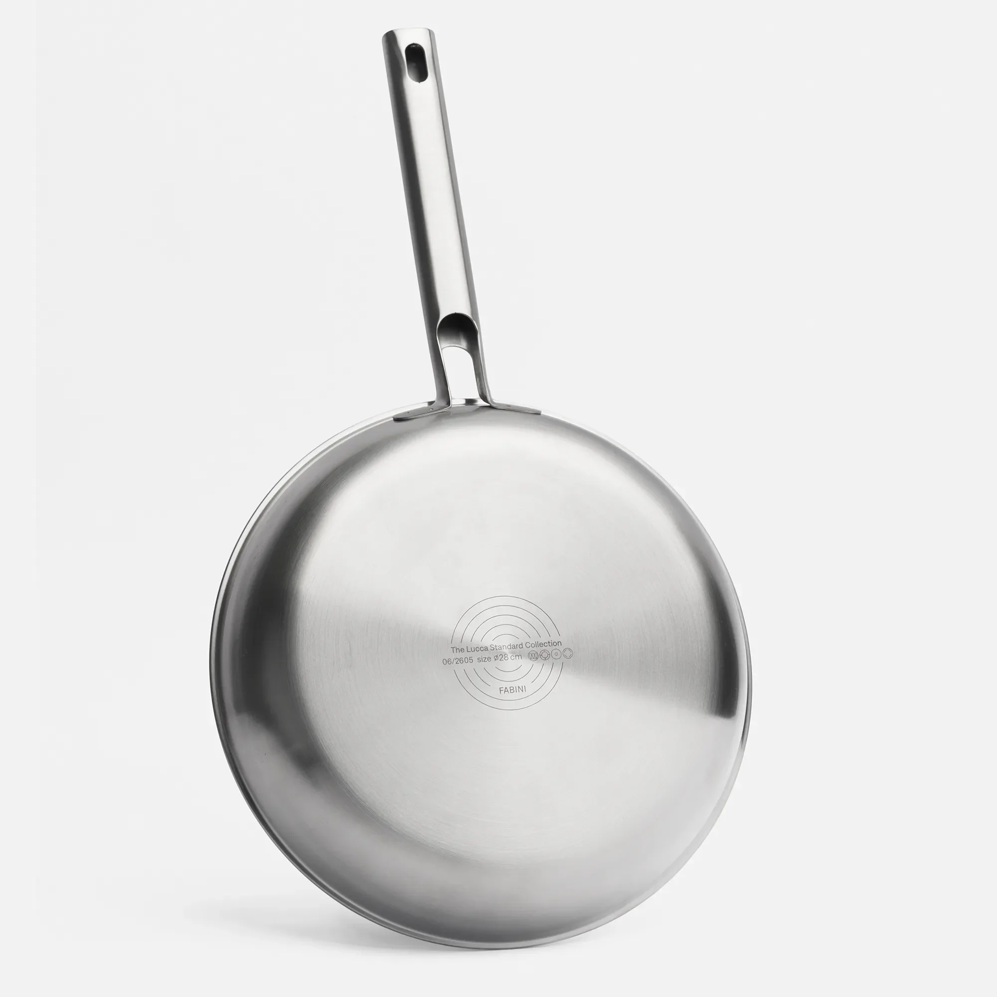 Serpenyő Lucca 4.0 Standard, ø 28 cm - Szegecs nélküli, többrétegű rozsdamentes acél serpenyő, fedő nélkül