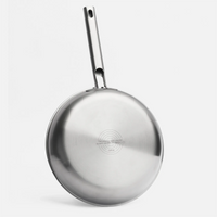 Serpenyő Lucca 4.0 Standard, ø 28 cm - Tapadásmentes, szegecs nélküli többrétegű rozsdamentes acél serpenyő kerámia bevonattal, fedő nélkül