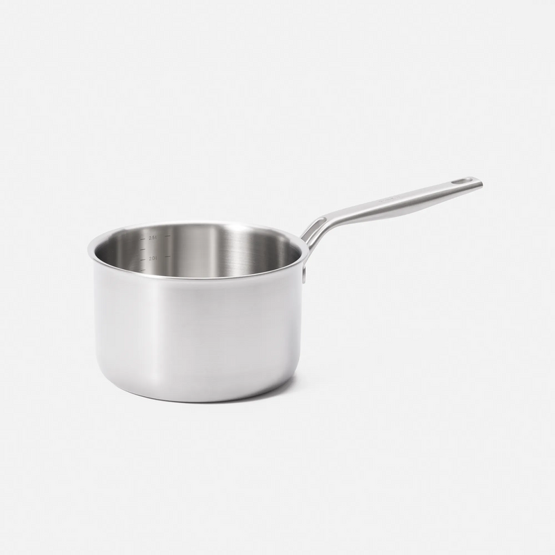 Nyeles lábas Lucca 4.0 Pro, ø 18 cm (2,5 l) - Szegecs nélküli nyeles lábas több rétegű rozsdamentes acélból, fedővel