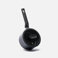 Nyeles lábas Meda 5.0 Economy, ø 16 cm (1,2 l) - Tapadásmentes kerámia bevonatú nyeles lábas fedővel, fekete