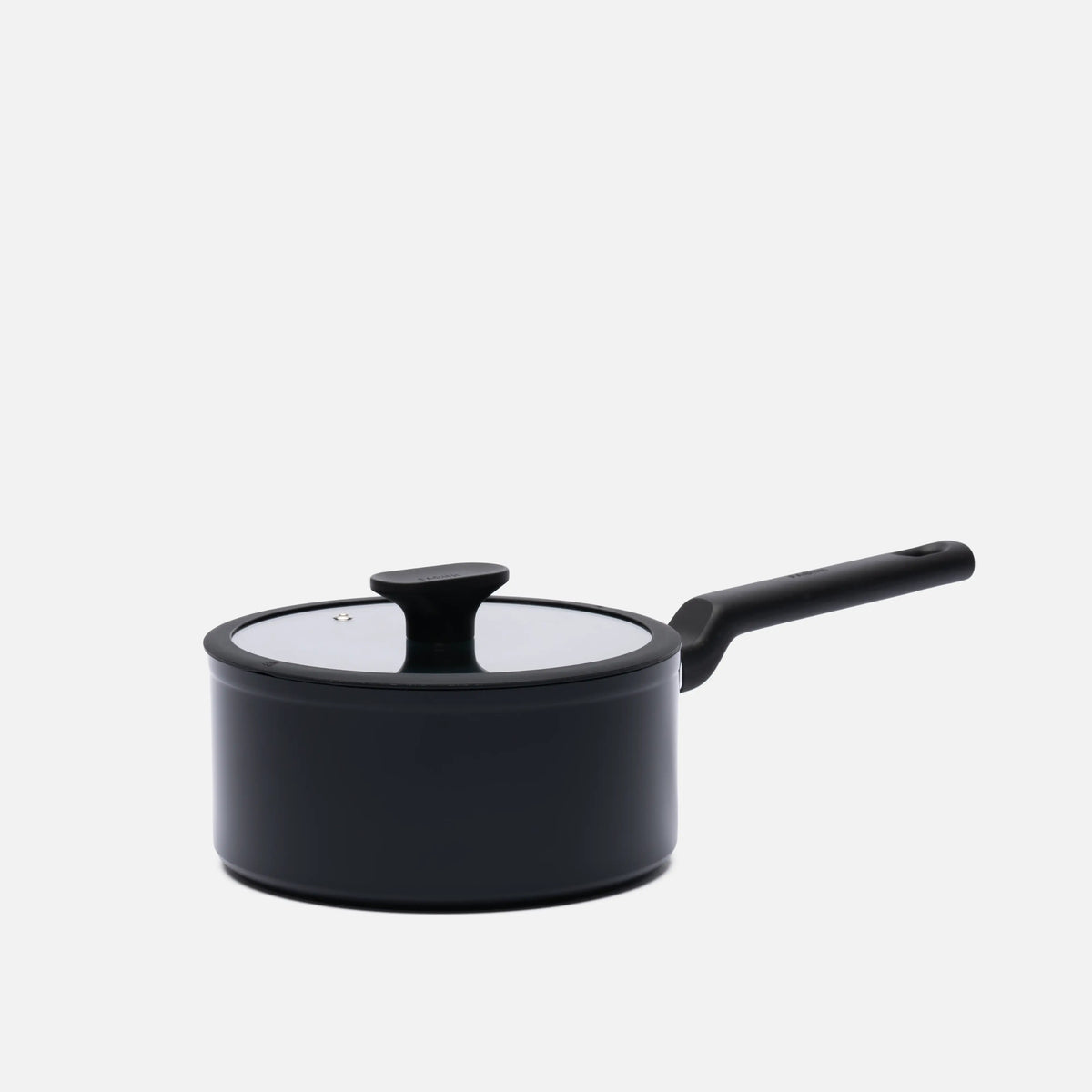 Nyeles lábas Meda 5.0 Economy, ø 20 cm (2,4 l) - Tapadásmentes kerámia bevonatú nyeles lábas fedővel, fekete