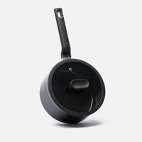 Nyeles lábas Meda 5.0 Economy, ø 20 cm (2,4 l) - Tapadásmentes kerámia bevonatú nyeles lábas fedővel, fekete