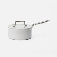 Nyeles lábas Meda 5.0 Pro, ø 20 cm (2,4 l) - Tapadásmentes nyeles lábas kerámia bevonattal fedővel, világosszürke