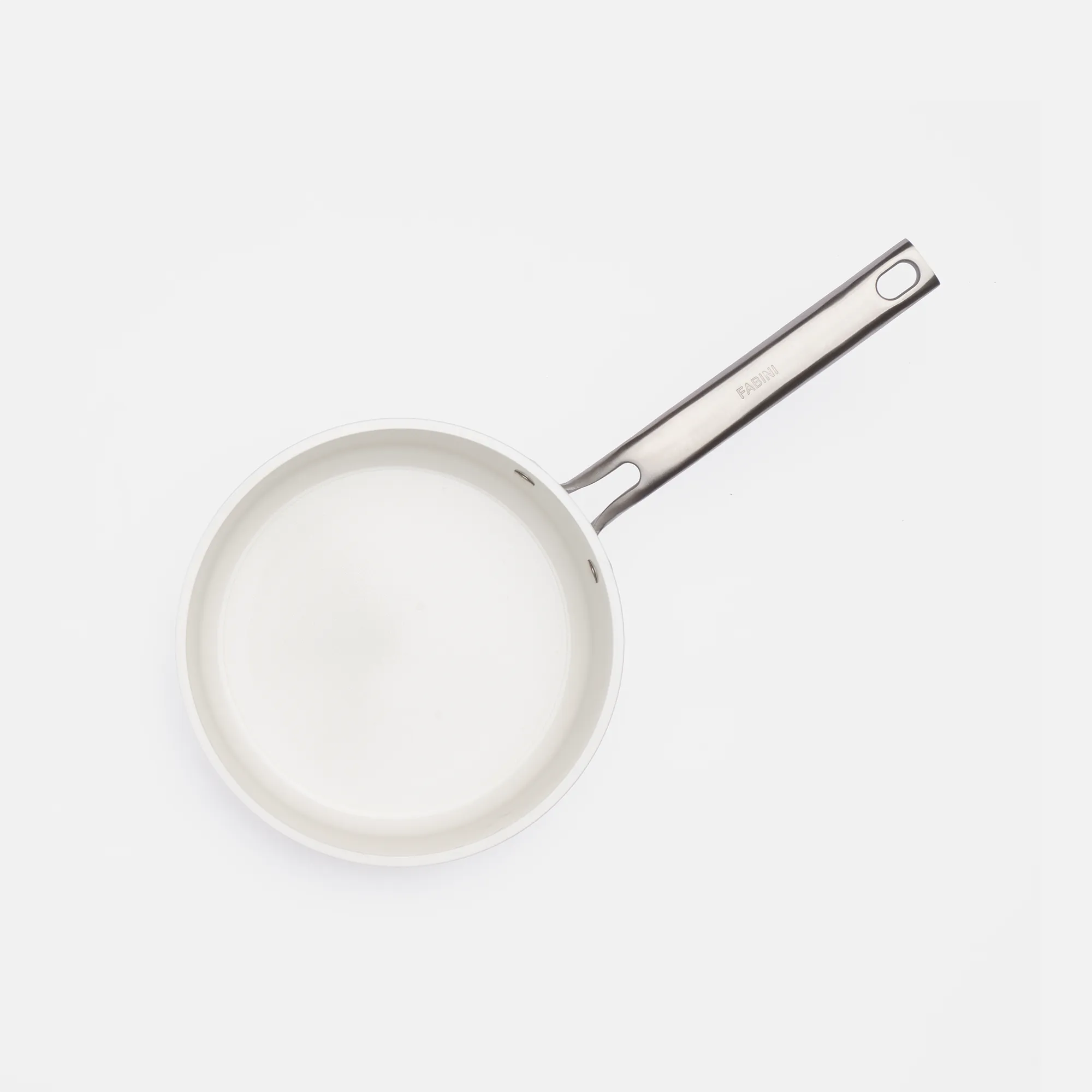 Nyeles lábas Meda 5.0 Pro, ø 20 cm (2,4 l) - Tapadásmentes nyeles lábas kerámia bevonattal fedővel, világosszürke