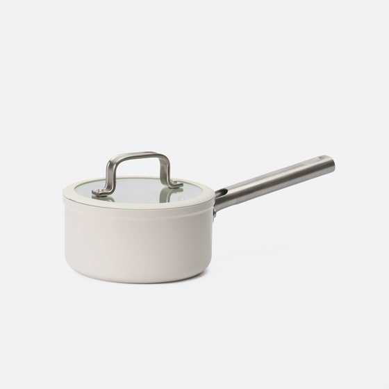 Nyeles lábas Meda 5.0 Standard, ø 16 cm (1,2 l) - Tapadásmentes kerámia bevonatú nyeles lábas fedővel, krémszínű