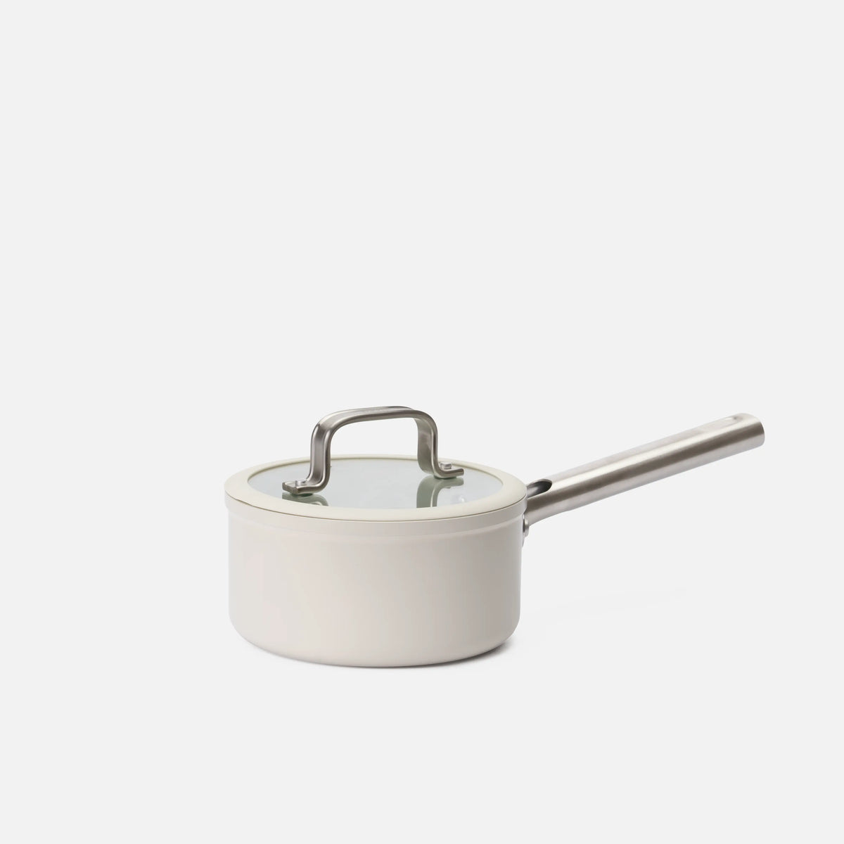 Nyeles lábas Meda 5.0 Standard, ø 16 cm (1,2 l) - Tapadásmentes kerámia bevonatú nyeles lábas fedővel, krémszínű