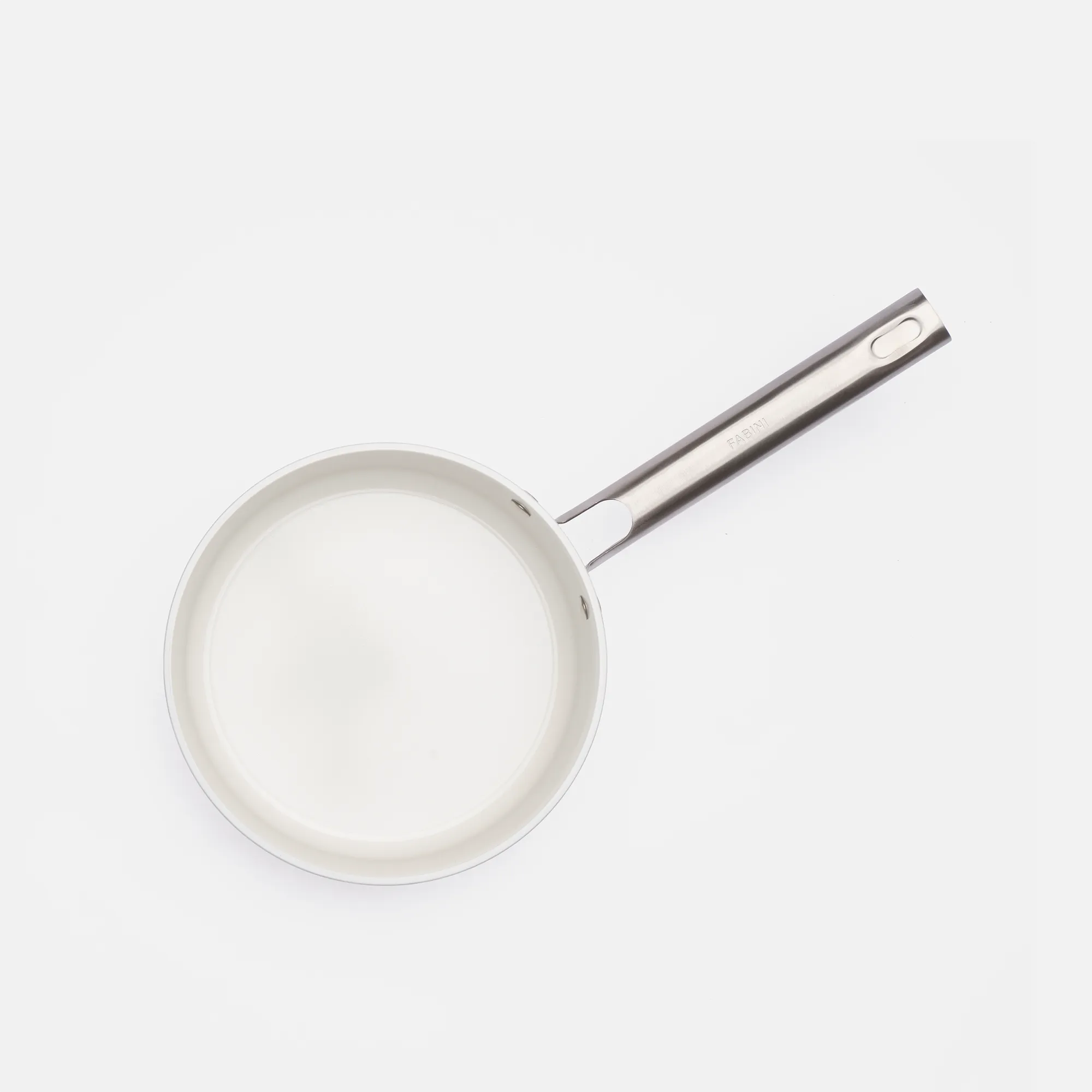 Nyeles lábas Meda 5.0 Standard, ø 20 cm (2,4 l) - Tapadásmentes kerámia bevonatú nyeles lábas fedővel, krémszínű