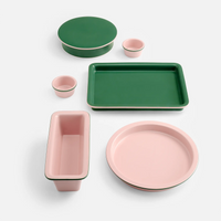 Banánkenyér sütőforma - Kerámia sütőforma, rózsaszín