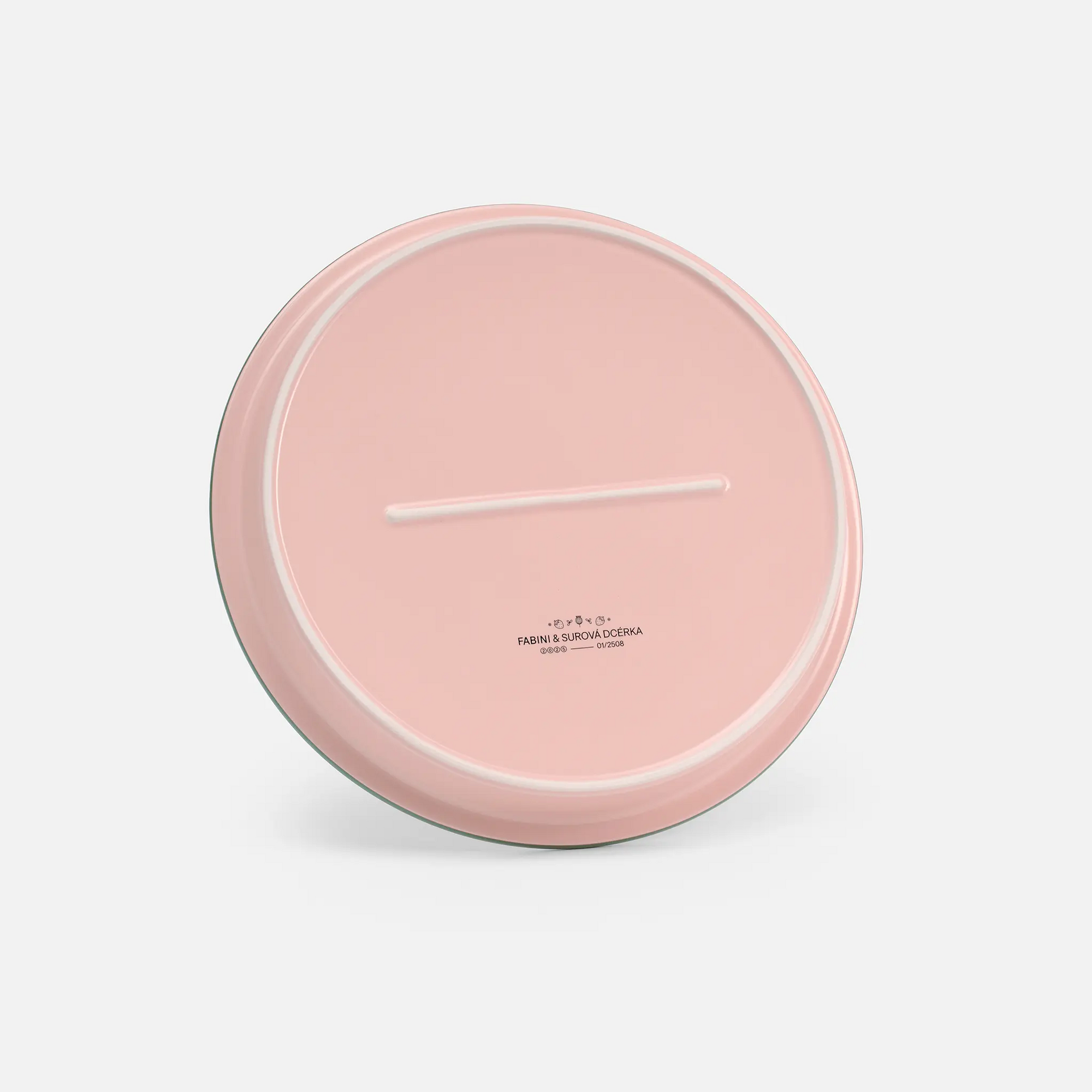 Kerek pite forma, ø 28 cm - Kerámia sütőforma, rózsaszín