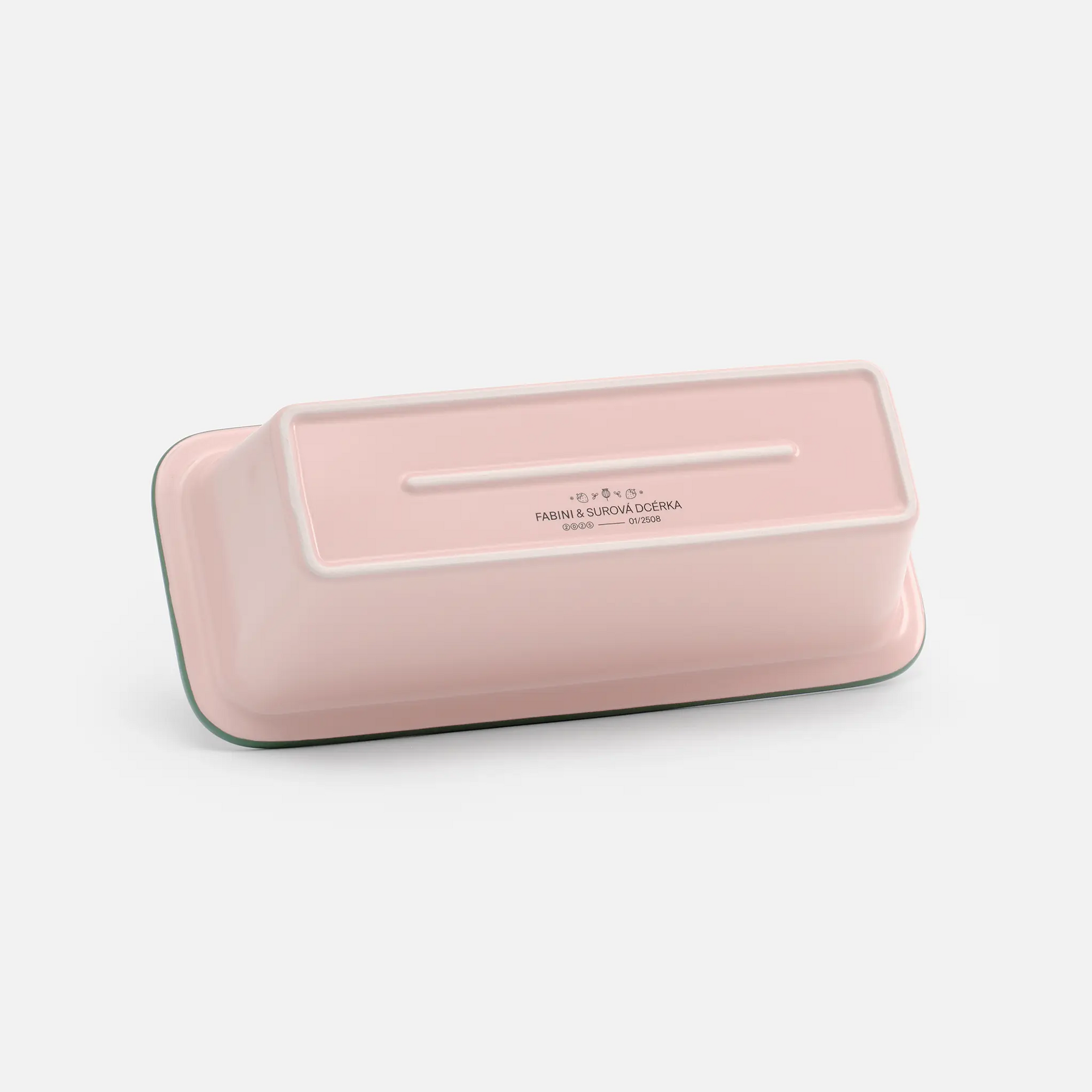 Banánkenyér sütőforma - Kerámia sütőforma, rózsaszín