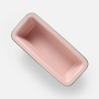 Banánkenyér sütőforma - Kerámia sütőforma, rózsaszín