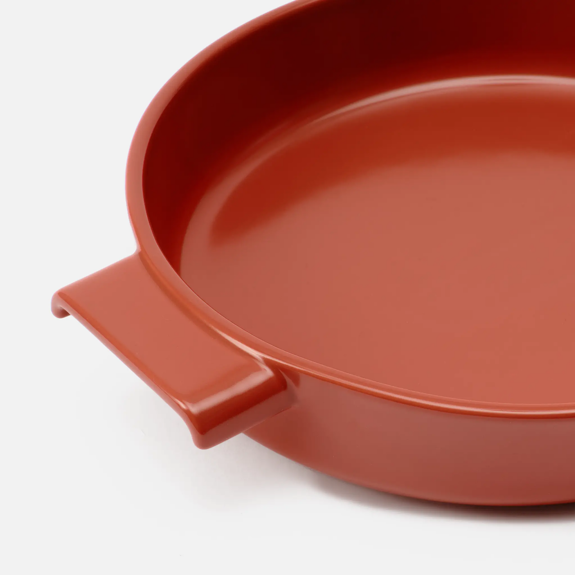 Sütőtál Terra, ø 26 cm - Kerek kerámia sütőtál, piros