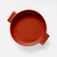 Sütőtál Terra, ø 26 cm - Kerek kerámia sütőtál, piros