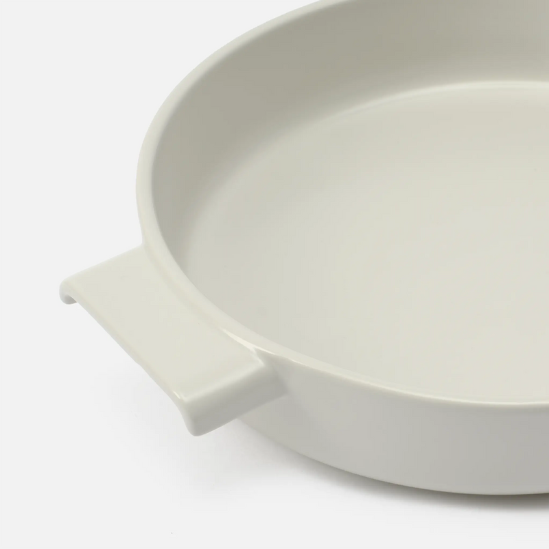 Sütőtál Terra, ø 26 cm - Kerek kerámia sütőtál, krémszínű