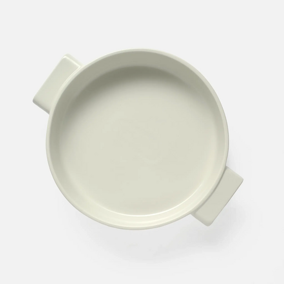 Sütőtál Terra, ø 26 cm - Kerek kerámia sütőtál, krémszínű