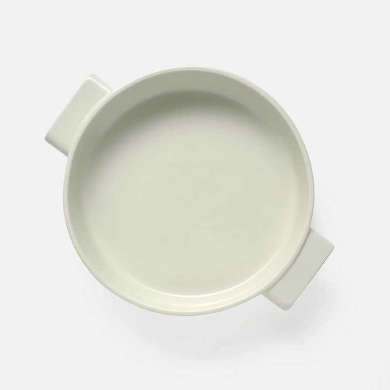 Sütőtál Terra, ø 26 cm - Kerek kerámia sütőtál, krémszínű