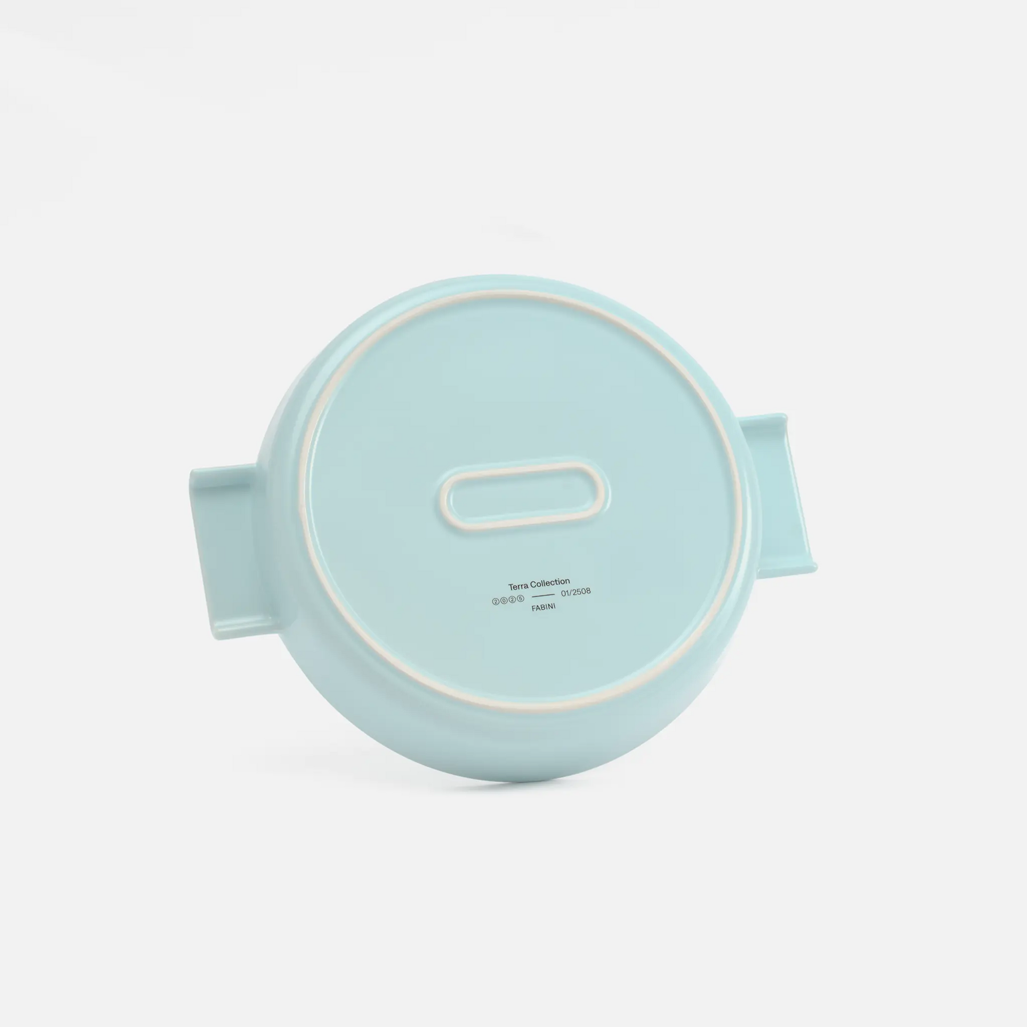 Sütőtál Terra, ø 26 cm - Kerek kerámia sütőtál, világoskék