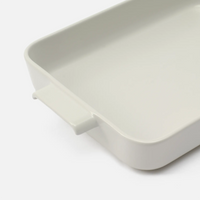 Sütőedény Terra, 33×24 cm - Kerámia sütőtál, krémszínű