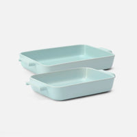 Sütőedény készlet Terra, 2 db - Kerámia sütőtál készlet, világoskék