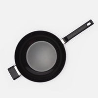 Wok serpenyő Meda 5.0 Economy, ø 28 cm - Tapadásmentes kerámia bevonatú serpenyő fedővel, fekete