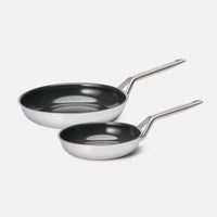 Serpenyő készlet FABINI & Pohlreich 2.0, ø 20 cm + ø 26 cm, 2 db - Szegecs nélküli, többrétegű rozsdamentes acél serpenyők tapadásmentes kerámia bevonattal