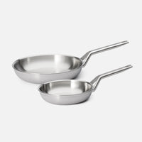 Serpenyő készlet FABINI & Pohlreich 2.0, ø 20 cm + ø 26 cm, 2 db - Szegecs nélküli, többrétegű rozsdamentes acél serpenyők