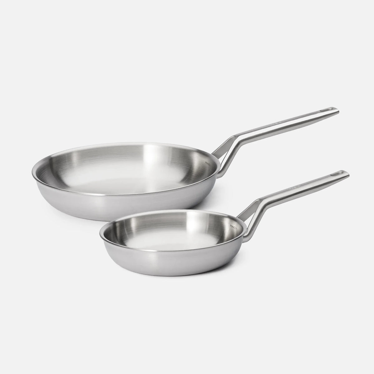 Serpenyő készlet FABINI & Pohlreich 2.0, ø 20 cm + ø 26 cm, 2 db - Szegecs nélküli, többrétegű rozsdamentes acél serpenyők