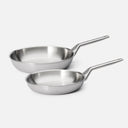 Serpenyő készlet FABINI & Pohlreich 2.0, ø 26 cm + ø 30 cm, 2 db - Szegecs nélküli, többrétegű rozsdamentes acél serpenyők