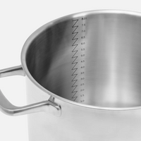 Lábas FABINI & Pohlreich, ø 24 cm (8 l) - Szegecs nélküli lábas ötrétegű rozsdamentes acélból, fedővel