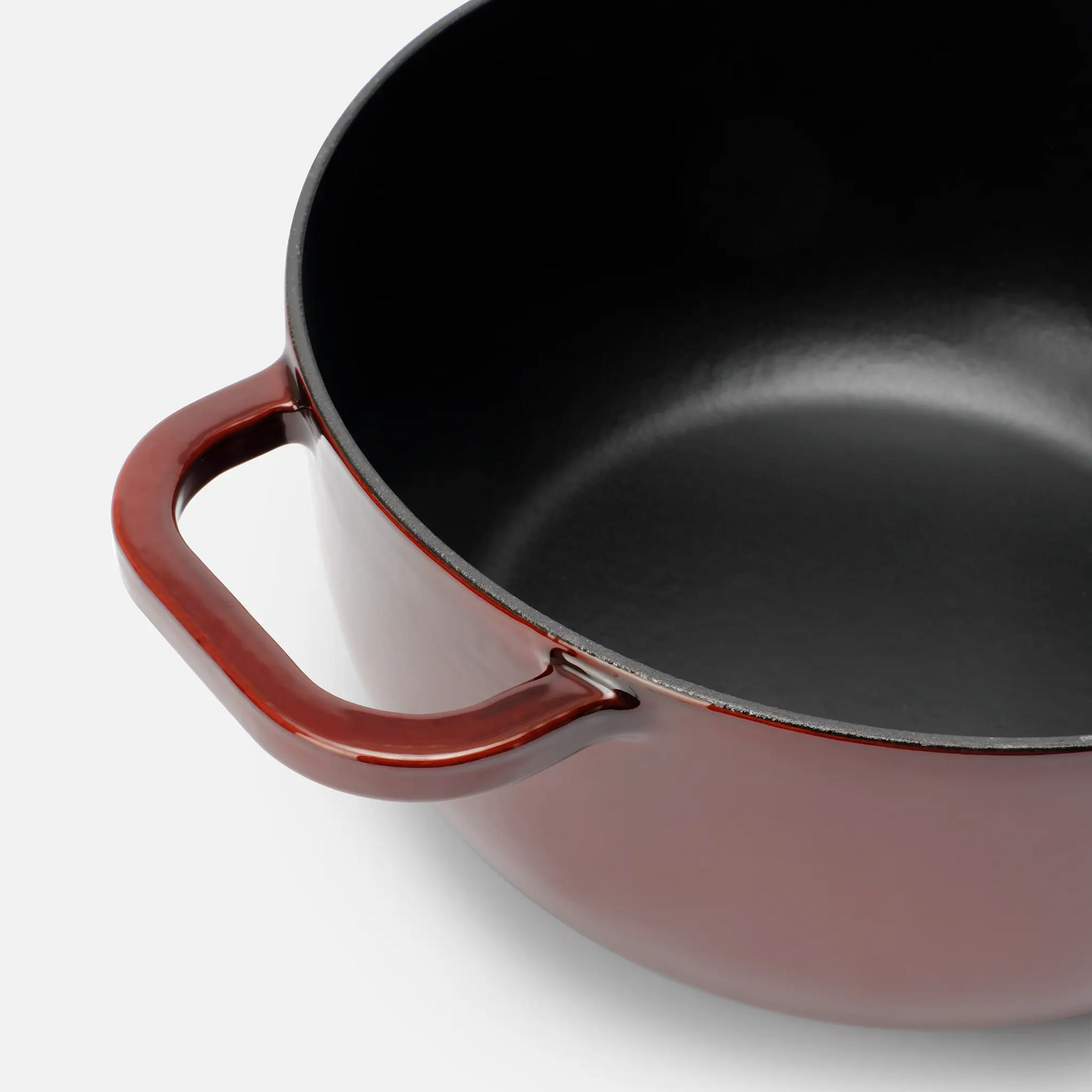Lábas FABINI & Pohlreich, ø 26 cm (5,2 l) - Zománcozott öntöttvas lábas fedővel, bordó