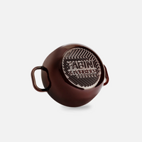 Lábas FABINI & Pohlreich, ø 26 cm (5,2 l) - Zománcozott öntöttvas lábas fedővel, bordó