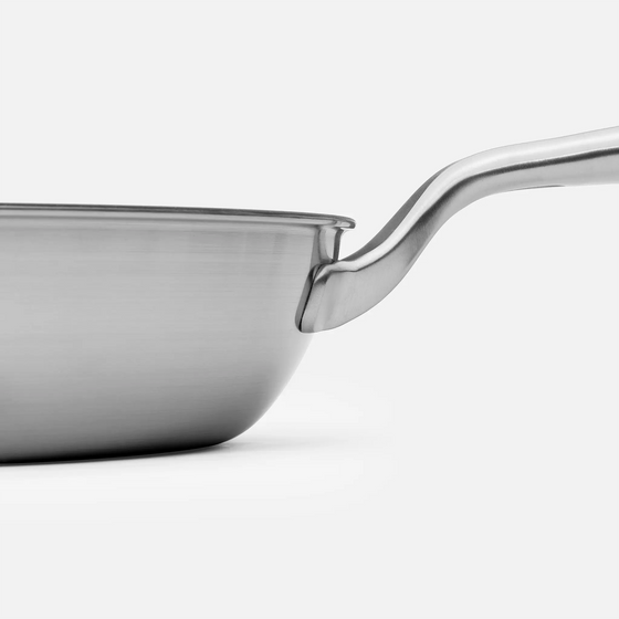 Serpenyő FABINI & Pohlreich, ø 30 cm - Szegecs nélküli serpenyő ötrétegű rozsdamentes acélból, fedő nélkül