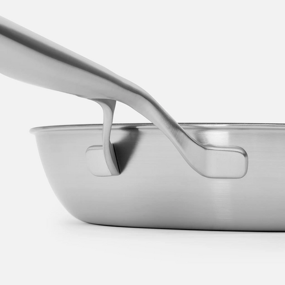 Serpenyő FABINI & Pohlreich, ø 30 cm - Szegecs nélküli serpenyő ötrétegű rozsdamentes acélból, fedő nélkül