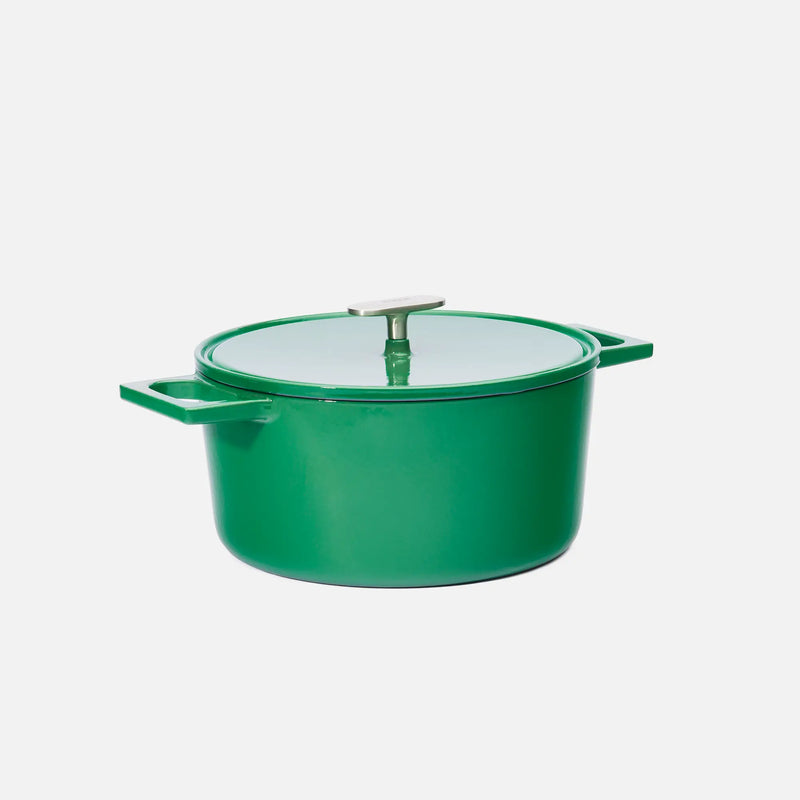 Lábas Mattia 3.0 Standard, ø 26 cm (5,5 l) - Zománcozott öntöttvas lábas fedővel, fényes zöld