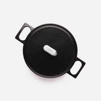 Lábas Mattia 3.0 Standard, ø 26 cm (5,5 l) - Zománcozott öntöttvas lábas fedővel, fényes fekete