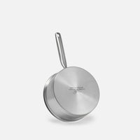 Nyeles lábas FABINI & Punčochář, ø 20 cm (2 l) - Szegecs nélküli nyeles lábas egyrétegű rozsdamentes acélból, üvegfedővel