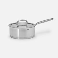 Nyeles lábas FABINI & Punčochář, ø 20 cm (2 l) - Szegecs nélküli nyeles lábas egyrétegű rozsdamentes acélból, üvegfedővel