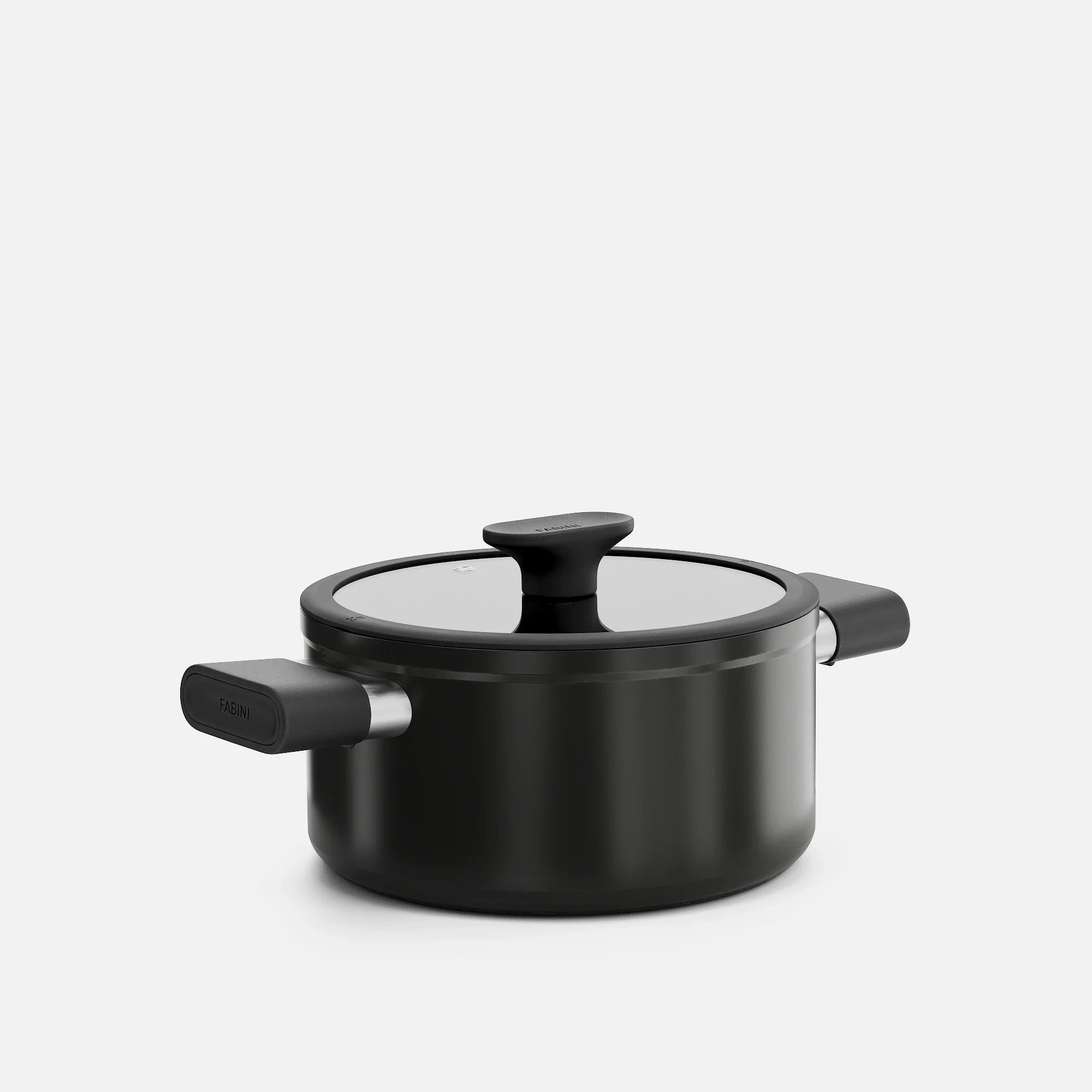 Fazék Meda 5.0 Economy, ø 20 cm (2,6 l) - Tapadásmentes kerámia bevonatú fazék fedővel, fekete