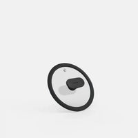 Fedő Meda 5.0 Economy, ø 16 cm - Üvegfedő szilikon peremmel, fekete