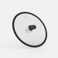 Fedő Meda 5.0 Economy, ø 28 cm - Üvegfedő szilikon peremmel, fekete