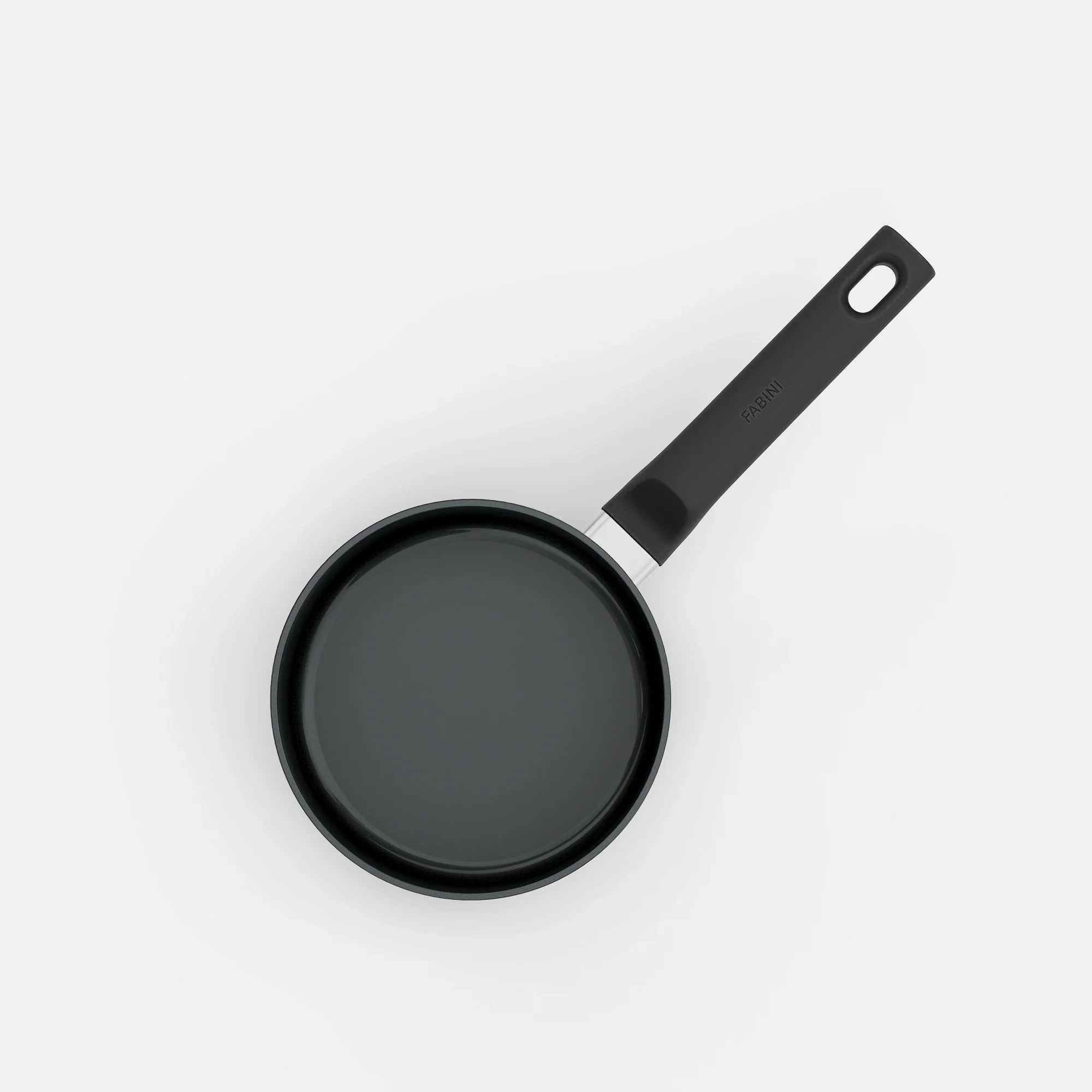 Nyeles lábas Meda 5.0 Economy, ø 16 cm (1,2 l) - Tapadásmentes kerámia bevonatú nyeles lábas fedővel, fekete