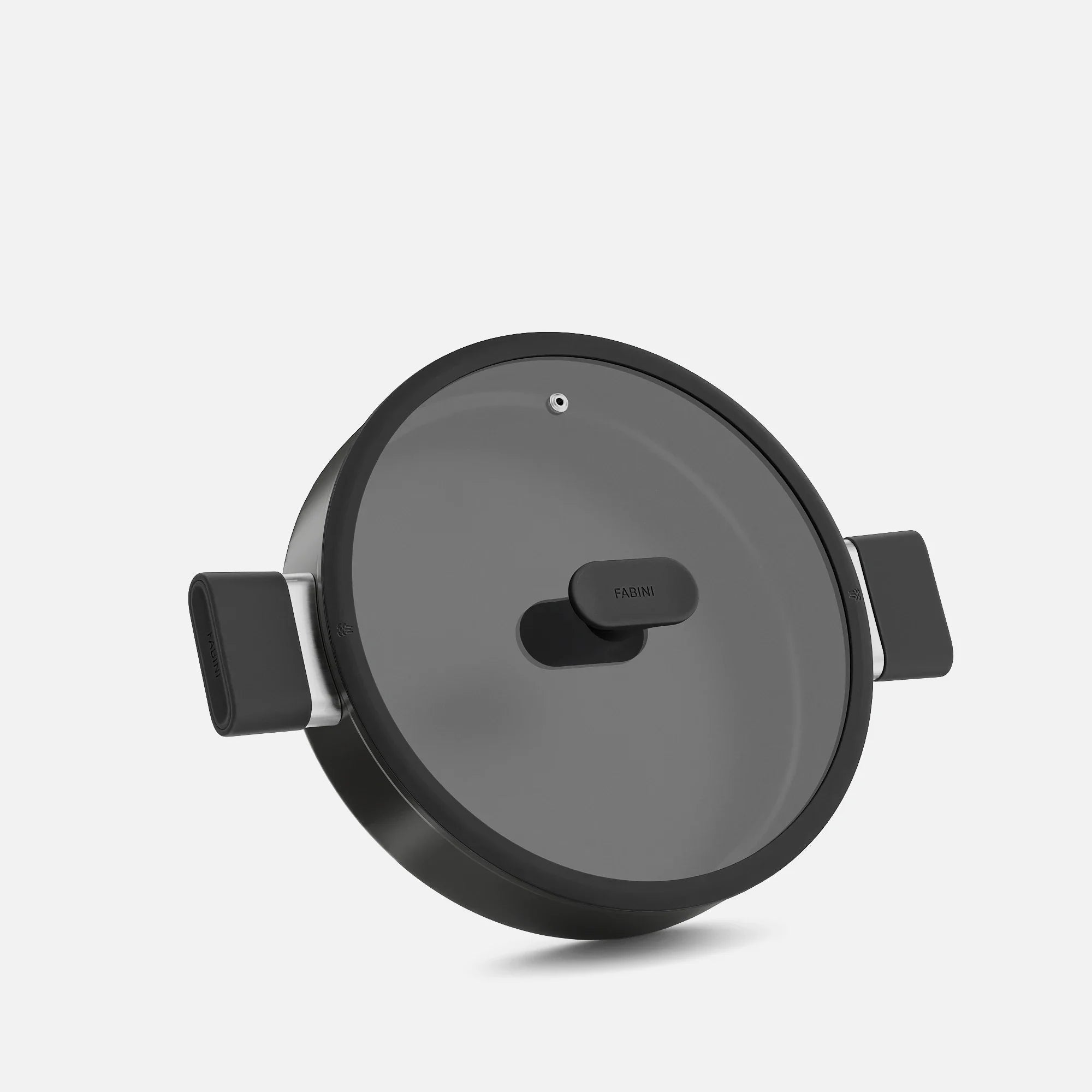 Tegame serpenyő Meda 5.0 Economy, ø 28 cm - Tapadásmentes kerámia bevonatú mély serpenyő fedővel, fekete