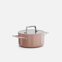 Fazék Meda 5.0 Pro, ø 20 cm (2,6 l) - Tapadásmentes fazék kerámia bevonattal fedővel, barackrózsaszín