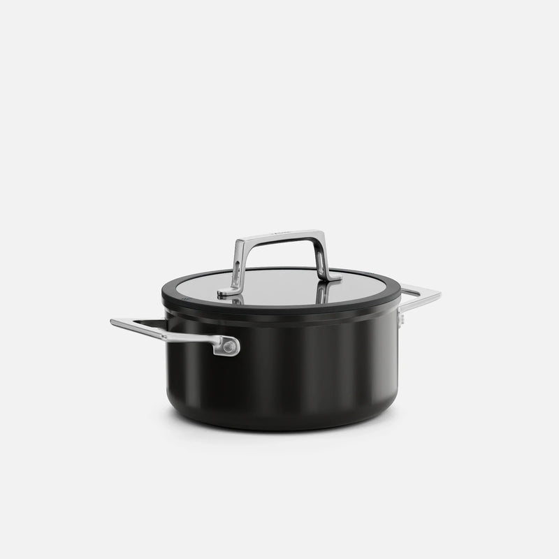 Fazék Meda 5.0 Pro, ø 20 cm (2,6 l) - Tapadásmentes fazék kerámia bevonattal fedővel, fekete