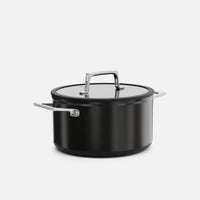 Lábas Meda 5.0 Pro, ø 24 cm (5,4 l) - Tapadásmentes lábas kerámia bevonattal fedővel, fekete